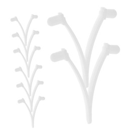 Gatuida 8Pcs Pool Brush V Clips Replacement Attachment Clips for Skimmer Nets and Cleaning Tools Durable Pool Cleaning Device for Standard Telescopic Poles for Pools and Water