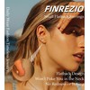 Finrezio Hypoallergenic Surgical Steel Earrings for Sensitive Ears-20G Flat Back