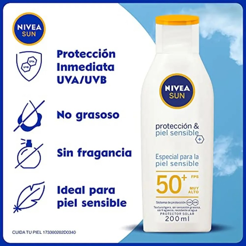 Nivea|sun Protector Solar Corporal Para Piel Sensible Protec