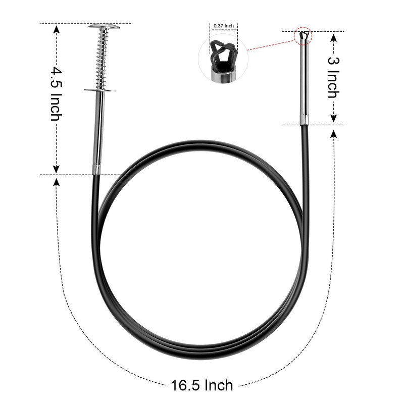 Small Caliber Flexible Grabber Tools 24'' Four-claw Pickup Tool Pick