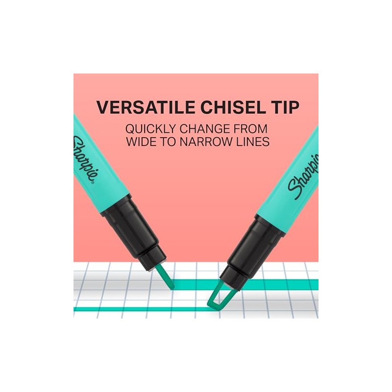 Sharpie Clear View Highlighter Stick, Assorted, 8 Pack (1966798)