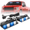 Emergency Dash Strobe Lights Green White Safety Flashing Warning Hazard
