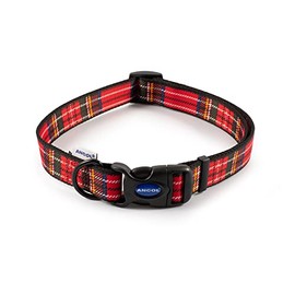 Ancol Nylon Adjustable Collar, 45-70 cm, Size 5-9, Red