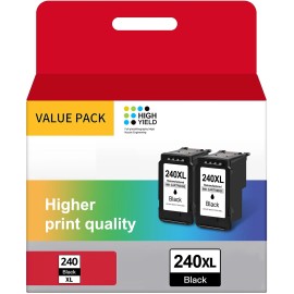 For Canon 2XBlack PG-240XL Ink Cartridge for Canon PIXMA MG2220 MG3520 TS5120 MX522 MX452