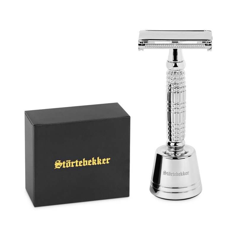Störtebekker® premium shaving stand 'Hamburg' made of stainless steel in
