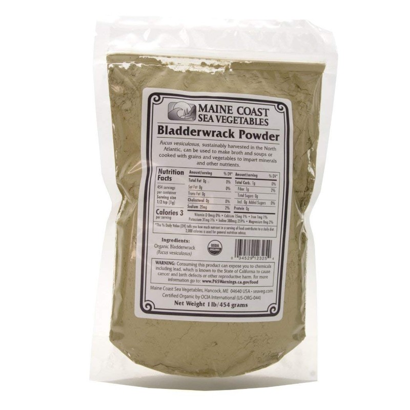 Bladderwrack Powder - Wild Atlantic - Organic Seaweed - Maine