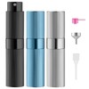LISAPACK 8ml Stripe Perfume Atomizer Spray Bottle, 3pcs Travel Cologne
