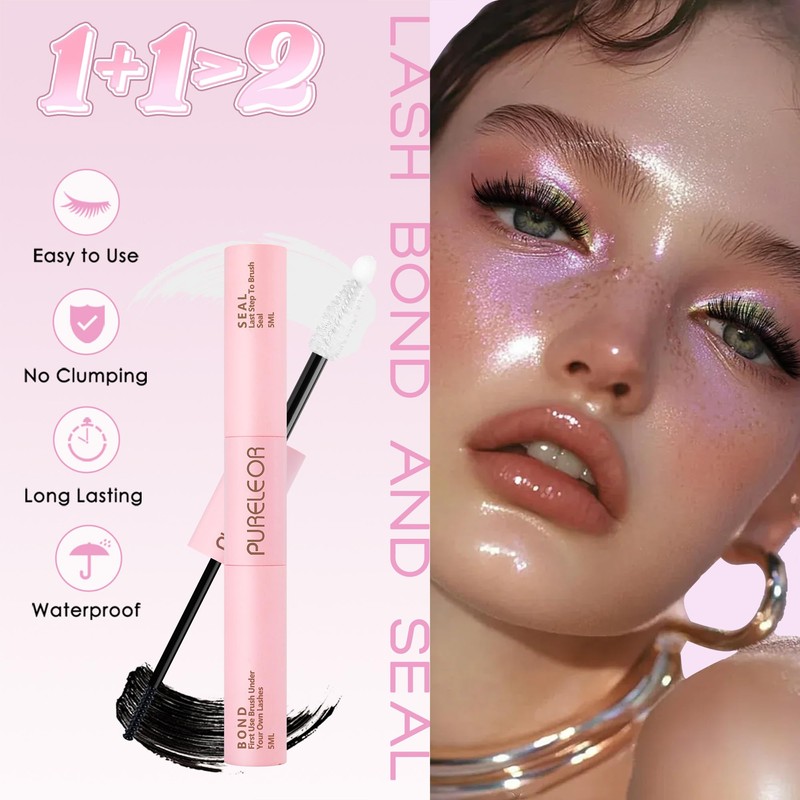 Individual Eyelashes Cluster Lashes Kit Extensions with Lash Bond and