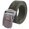 BUZZxSELECTION LBT089 Men's Camouflage Belt, Military Design, Buckle, Braid, One