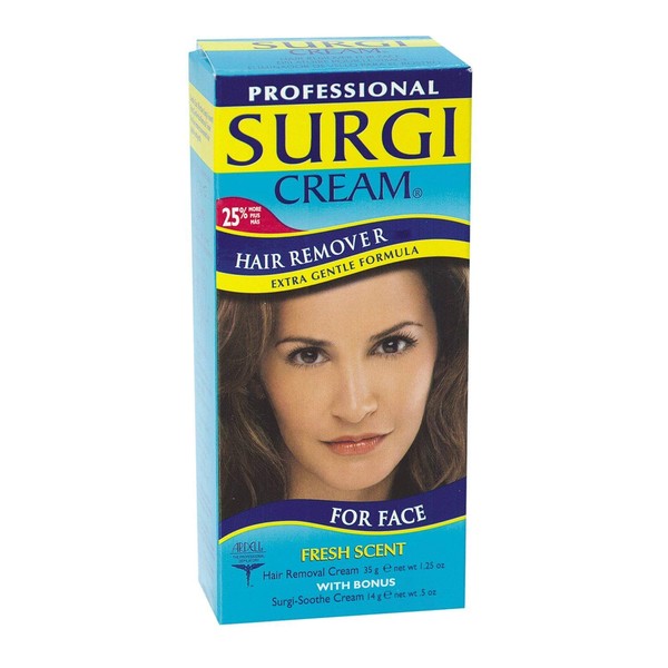 Ardell Surgi Professional Hair Remover Cream for Face Fresh Scent, 1.75 Ounce