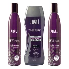 Shamp Y Acond Matizador Violeta Jayli (3 Pack) Sin Sal/sulfa