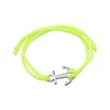 SAILBRACE Bracelet Neon Yellow Anchor Silver, Nylon