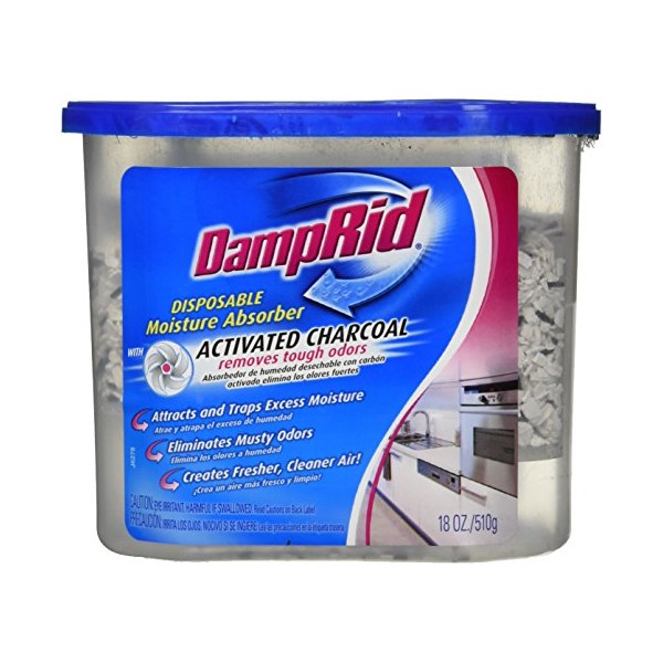 Damp Rid Fg118 18 Oz Moisture Absorber With Activated Charcoal (Pack of 2)