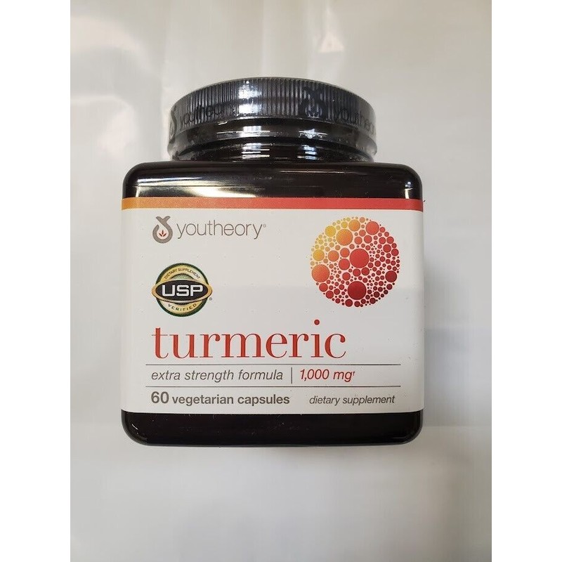 Youtheory, Turmeric, Extra Strength Formula, 1,000 Mg, 60 Vegetarian Capsules