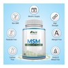 MSM Capsules - 180 Methylsulfonylmethane Capsules (3 Month Supply) -