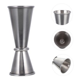 LIFKOME 3Pcs Stainless Steel Double Jiggers Cocktail Cups Elegant Bar Tool for Drink Lovers and Design for Accurate Measuring
