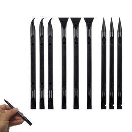 9 Pcs Plastic Multi-Purpose Scraper Tool,Dual-Ended Scraper Perfect for Cleaning in Kitchens,Bathrooms,and Cars.Remove Stickers, Labels and Dirt from Countertops,Floors,Sinks,Stoves