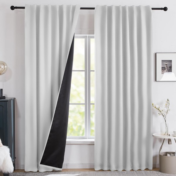 Deconovo Blackout Curtains – Noise-Reducing & Energy-Saving Back Tab Thermal