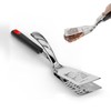 Yukon Glory™ Premium Stainless-Steel, Rubber-Grip Tongs-Spatula, Perfect for Grilling, Cooking,