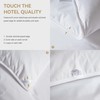 Saisier White Goose Feathers Down Fiber Comforter Cal King Size,