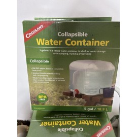 Coghlan's Collapsible Water Container BPA Free 5 Gallon Camping Hunting