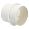 PATIKIL 4 Inch Backdraft Damper, PVC Ducting Hose Airflow Insert