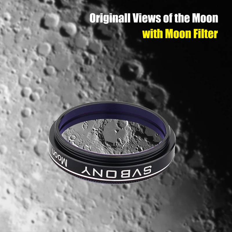 Svbony Filter Set 1.25 Inch 7-Piece Eyepiece Filter Set Moon