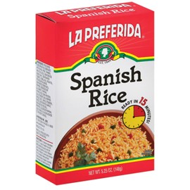 La Preferida Boxed Spanish Rice (Fluffy Mexican-Style Rice with Bell Peppers) – Ready in 15 Minutes. A Quick Side Dish for Any Meal. Vegan & Vegetarian-Friendly, 5.25oz. (Pack of 6)