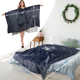 Wearable Faraday Blanket -70"x 54", Ultra-Soft Faraday Protection Poncho, Protection Clothing, Large Faraday Blanket - 70"x 54"