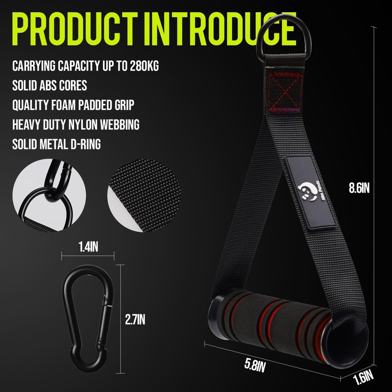 Slim Panda Set of 2 Single-Handle Lat Pull Handle for
