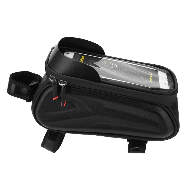 Bike Phone Front Frame Bag Waterproof Reflective Bicycle Phone Mount