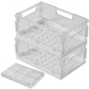 Rosenstein & Söhne Fridge Box: Set of 4 Foldable Fridge