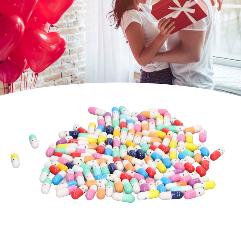 370Pcs Message Capsules Deliver Message Cute Patterns Cute Love Capsules