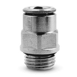 Camozzi 6512 6-M5 Push In Fitting Male Stud, 6 mm Tube, M5 Thread (Pack of 10)
