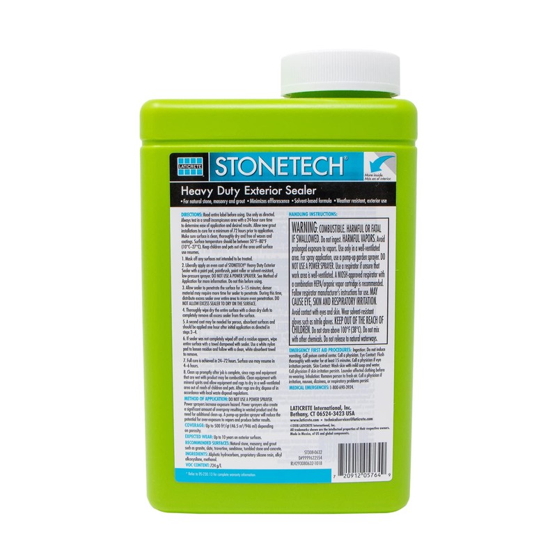 STONETECH Heavy Duty Exterior Sealer, 1 Quart/32 Oz (946ML) Bottle