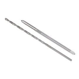 CoCud Tap and Drill Bit Set M3 x 0.5 Thread 70mm Length Tap 2.5mm Drill Diameter Metallic Extra Long Machine Thread Tap Twist Drill Kit for Threading Tabs 1 Set