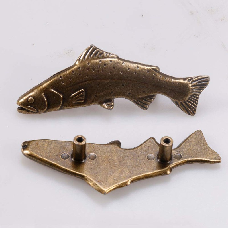 SCRTB 4Pcs Fish knobs for Door Cabinet Closet Drawer Cupboard