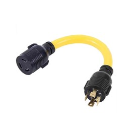 3 Prong 30 Amp Generator Cord 100 FT, NEMA 5-30P/L5-30R, 125V/240V/30A/3750W Generator Power Cord Extension Cord (Conversion Joint)