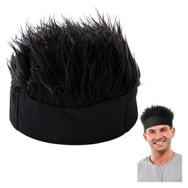 Wig Hat Wig Men Adjustable Short Hair Wig Cap Black Turban Wig Hip Hop Style Fashion Products Perfect for Daily Wear Party Cosplay