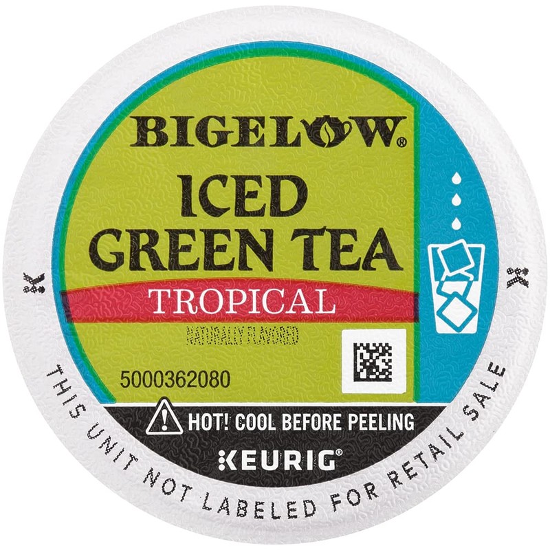 Bigelow Tropical Iced Green Tea K Cups, 22 Count Box