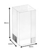 Acrylic Block 40 x 40 x 80 mm Transparent, All-Round