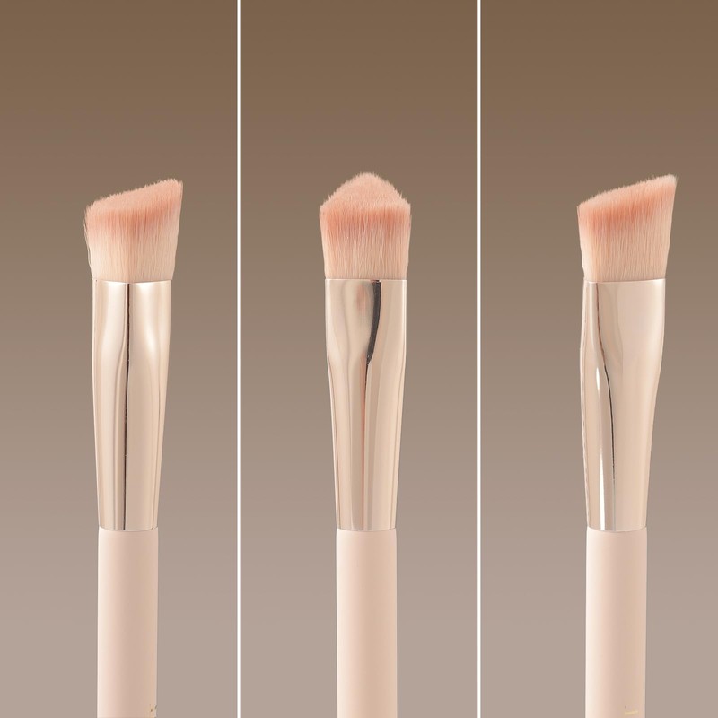 Albeaut Triangle Concealer Brush, Angled Under Eye Brightening Brush for