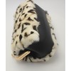 Fosrion Luxurious Leopard-Print Genuine Mink Fur Evening Handbag – Elegant