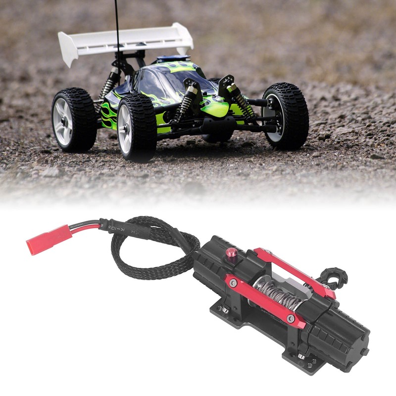 RC Winch Aluminum Alloy Electric Dual Motor Simulated Winch for