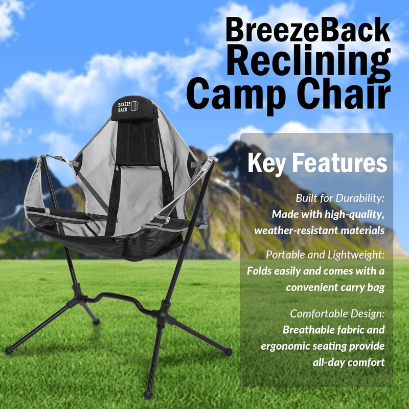 BreezeBack Reclining Camp Chair