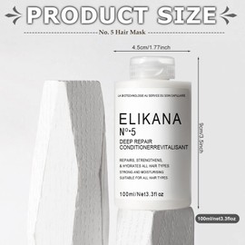 No. 5 Conditioner (100ml), Spülung Haare, Haarpflege für Kaputtes Haar, Deep Repair Conditioner, Moisturising, Tiefenreparatur, Starke Feuchtigkeitsversorgung, Enthält Jojobaöl, Aloe Vera