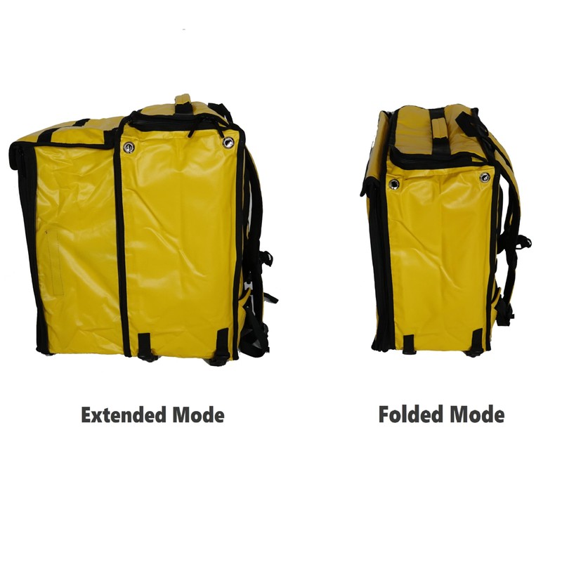 Packir PK-GV: Extendable Food Delivery Rucksacks, Flexible Pizza Takeaway Bags,
