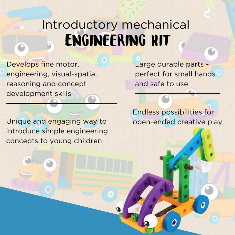 Thames & Kosmos Kids First Automobile Engineer Kit | STEM