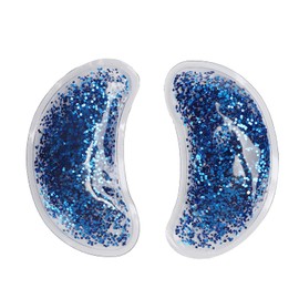 Eye Gel Ice Bag, Reusable Cooling Eye Pads and Eye Patches, Skin Care for Hot and Cold Eyes for Soothing and Relaxing Eyes (Blue)