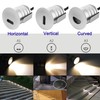 CNBRIGHTER LED Step Lights Outdoor Indoor,1W 12V-24V DC, Waterproof IP67,Aluminum,3000K